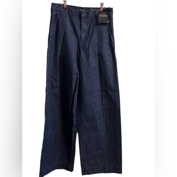 Banana Republic Denim - Women’s High Rise Relaxed Wide Leg Dark Denim NWT Size 27R